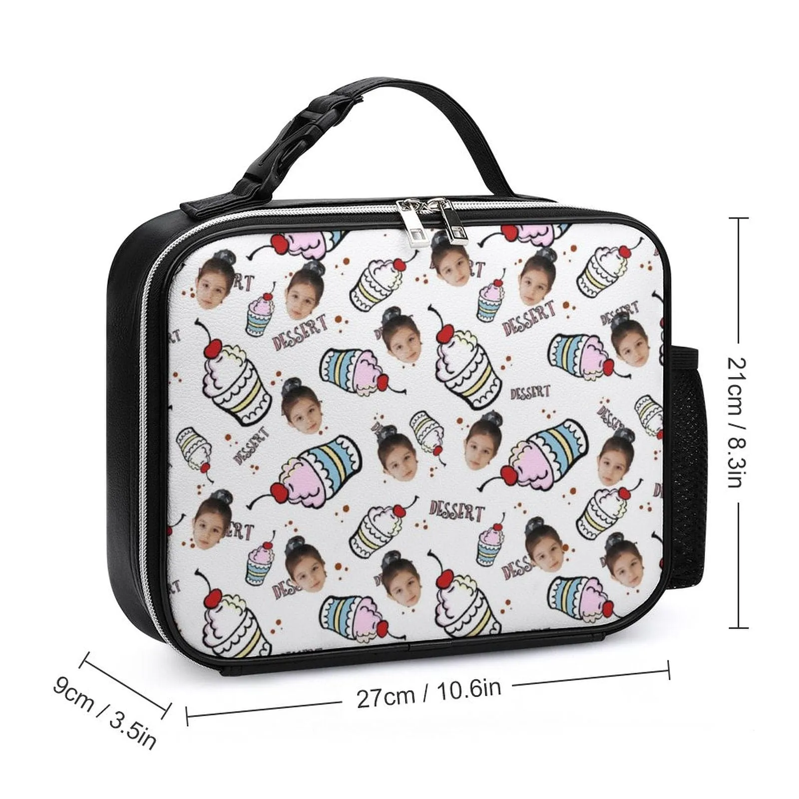 Custom Face Cake Detachable Leather Meal Pack