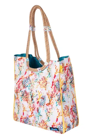 Market Bag - Floral Coral