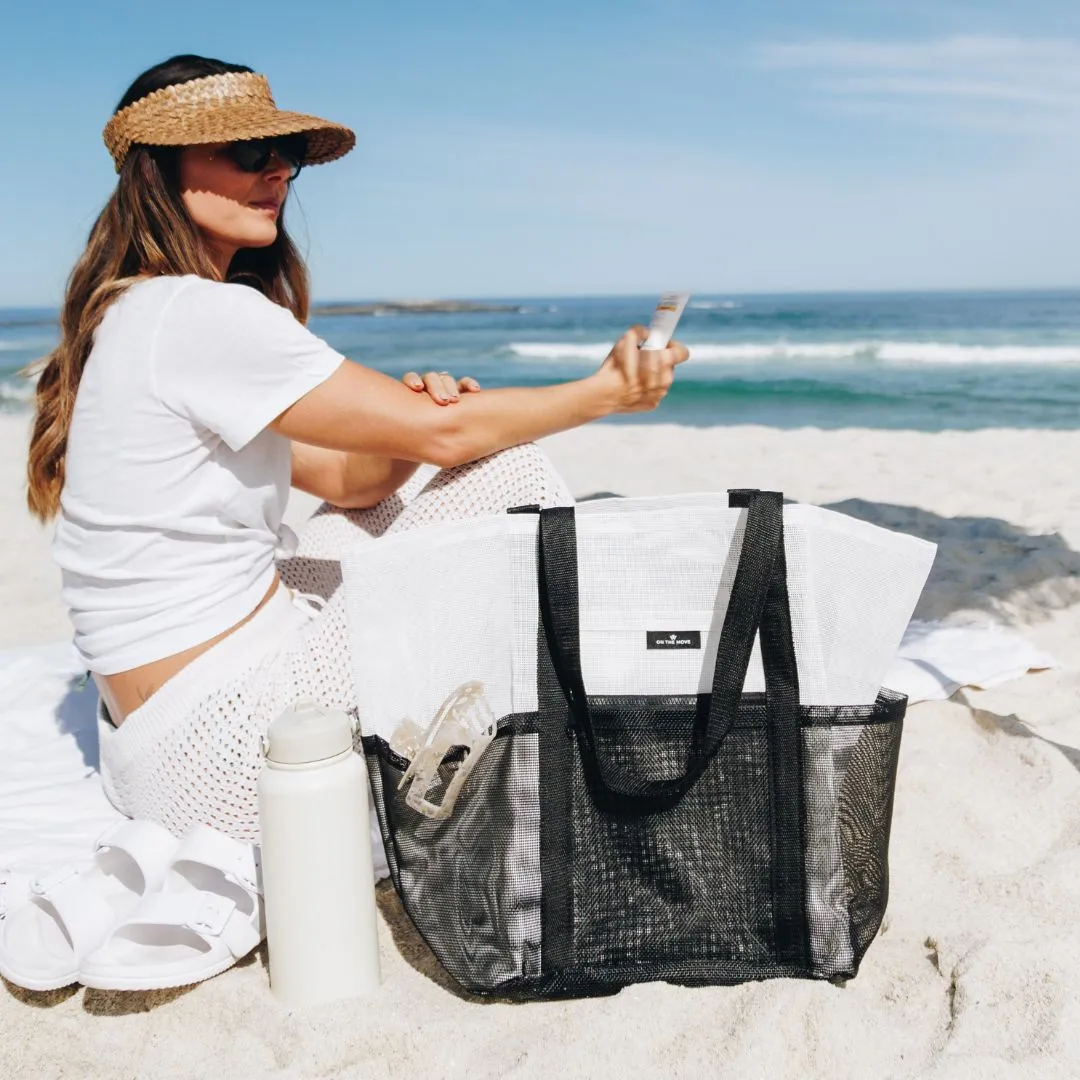 Mesh Tote Beach Bag