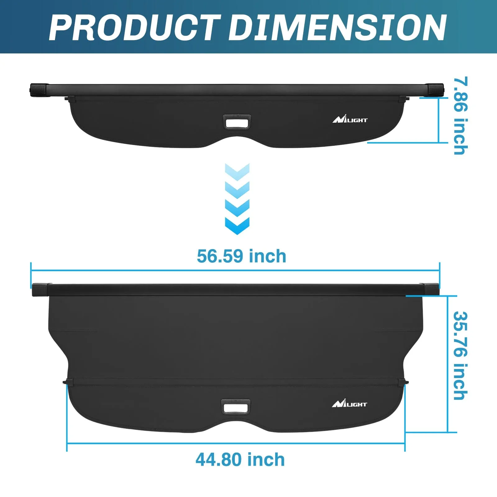 Trunk Cargo Cover with Storage Net for Jeep Grand Cherokee Accessories 2011-2021